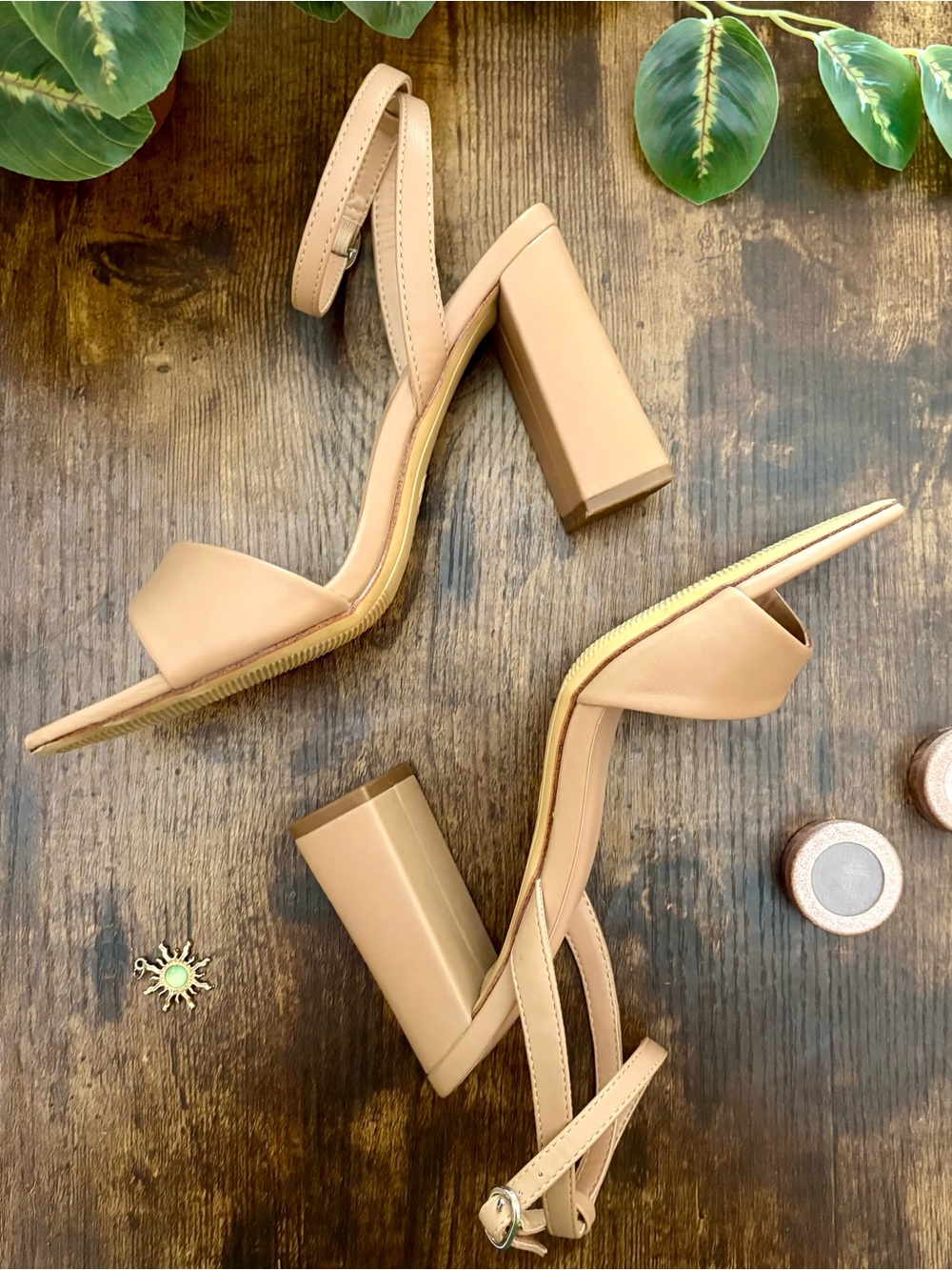 a new day Nude Tan Block Heel Ankle-Strap Sandals - Picture 3 of 5